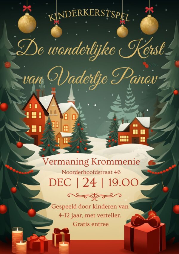 Kinderkerstspel ‘De wonderlijke Kerst van Vadertje Panov’